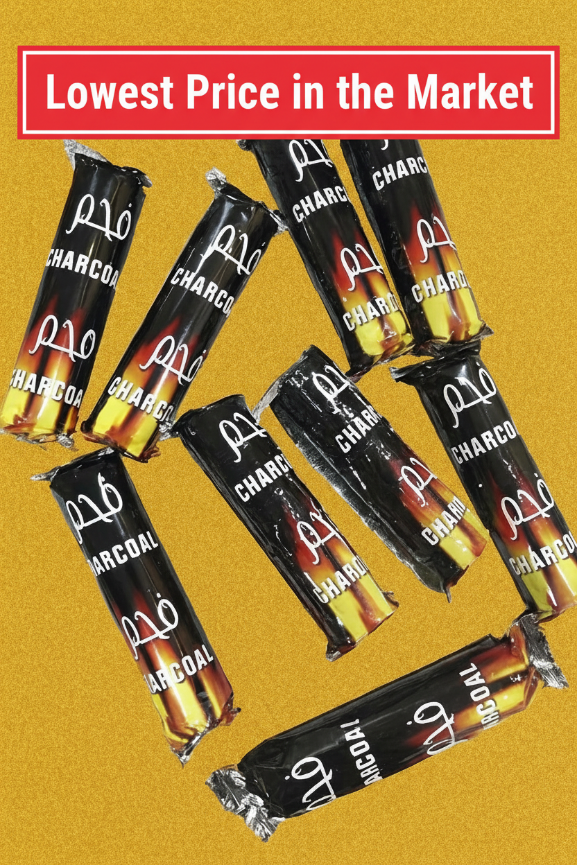 Bakhoor Charcoal Discs 33mm – Fast Lighting, Long Burning | 100-Piece 10 packets